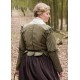 Veste médiévale en velours vert Griselda