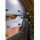 Capacete Raven de aço polido com aventail