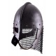 Capacete Raven de aço polido com aventail