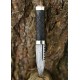 Couteau Sgian Dubh avec lame en acier Damas
