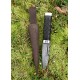 Couteau Sgian Dubh avec lame en acier Damas
