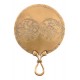 Miroir rond en laiton avec motifs celtiques