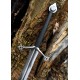 Espada Claymore escocesa decorativa con detalles en trébol