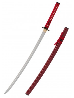 Katana John Lee Noh avec fourreau rouge