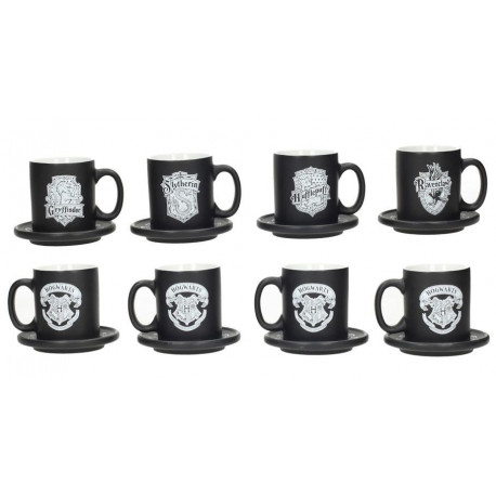 Set 4 mini cups Harry Potter Houses of Hogwarts