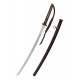 Katana John Lee Gunto con vaina marrón y detalles decorativos.