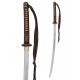 Katana John Lee Gunto avec fourreau marron et détails décoratifs.