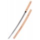 Katana Shirasaya en Bois Marto avec fourreau en bois