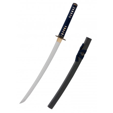 Wakizashi John Lee Imori con decoración de salamandra dorada