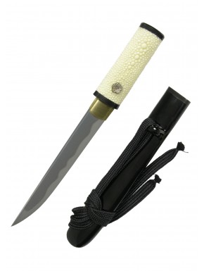 Tanto Hanwei avec manche blanc et fourreau noir