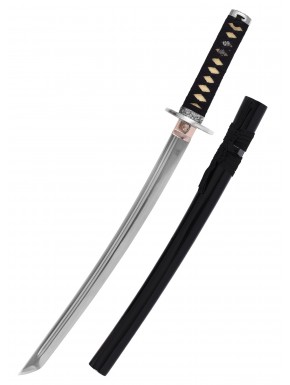 Wakizashi Marto avec fourreau en bois noir
