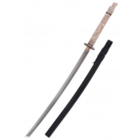 Katana japonesa con empuñadura de marfil sintético de Marto