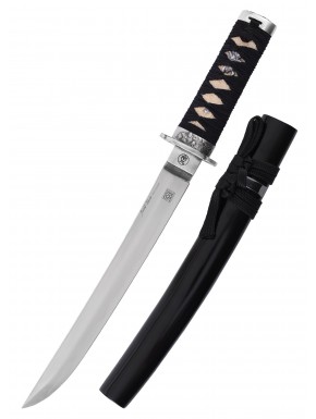 Tanto en acier inoxydable Marto avec fourreau noir