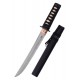 Tanto noir Marto avec lame en acier inoxydable et fourreau
