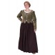 Chaqueta verde medieval de terciopelo Griselda