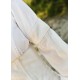 Robe de mariée médiévale blanche avec corset crème