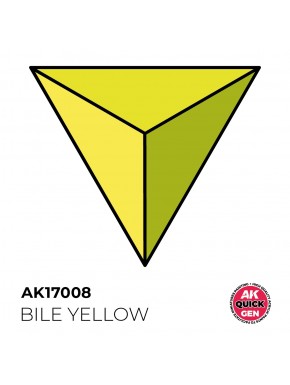 Flacon de peinture acrylique Bile Yellow, AK Interactive