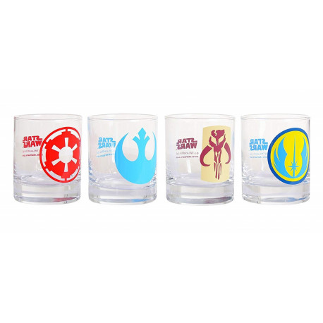 Set vasos Star Wars logos