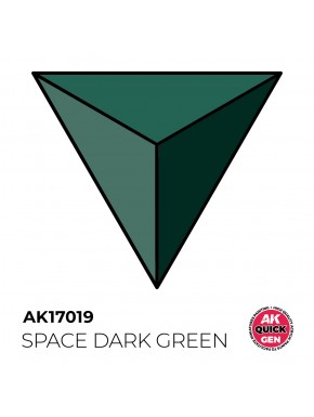 Peinture acrylique Space Dark Green de AK-Interactive, flacon de 18 ml
