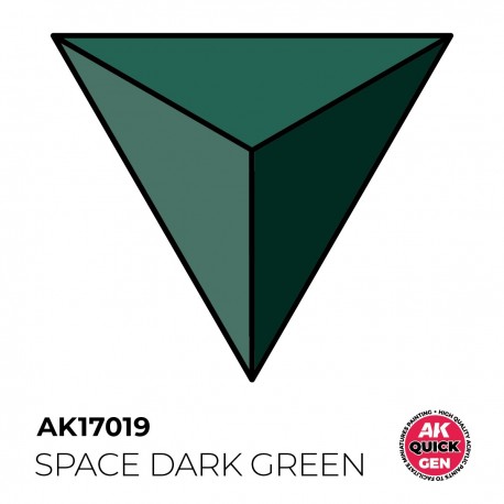 Peinture acrylique Space Dark Green de AK-Interactive, flacon de 18 ml