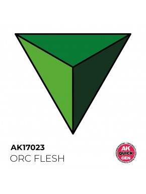 Bouteille de peinture acrylique Orc Flesh par AK-Interactive