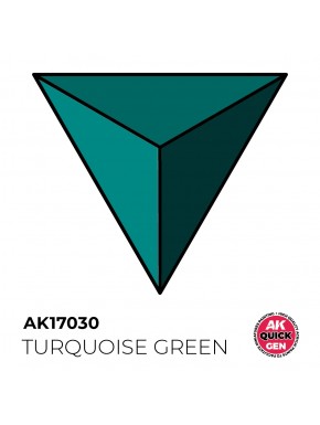 Pintura acrílica Turquoise Green de AK-Interactive 18 ml