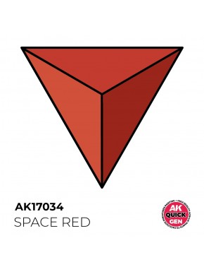 Peinture acrylique Space Red d'AK-Interactive en flacon