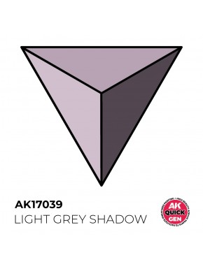 Peinture acrylique Light Grey Shadow Quick Gen par AK-Interactive