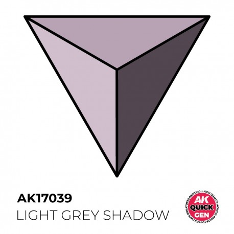 Peinture acrylique Light Grey Shadow Quick Gen par AK-Interactive