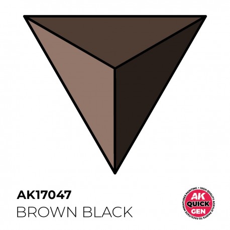 Flacon de peinture acrylique Brown Black d'AK-Interactive
