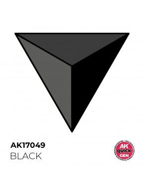 Peinture acrylique noire Quick Gen AK-Interactive