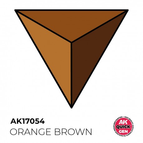 Peinture acrylique marron orange AK-Interactive 18 ml