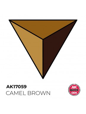 Flacon de peinture acrylique Camel Brown 18 ml de AK Interactive