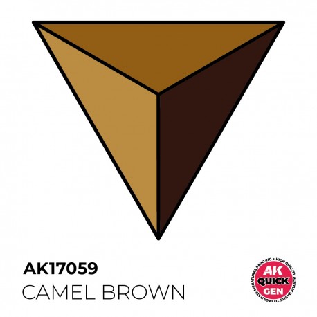 Bote de pintura acrílica Camel Brown 18 ml de AK Interactive