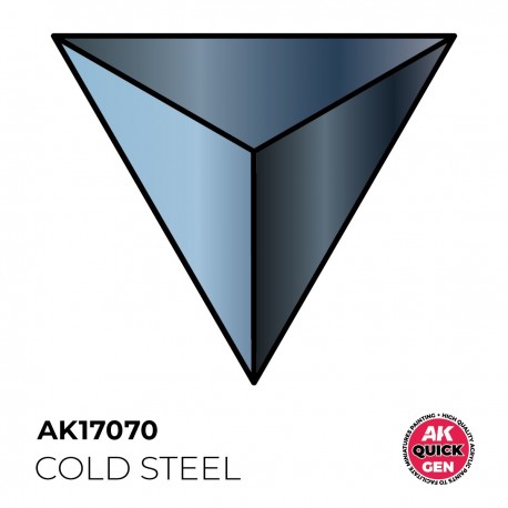Tinta acrílica Cold Steel AK-Interactive 18 ml