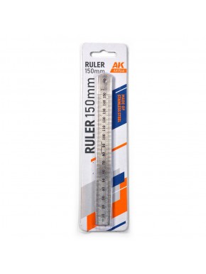 Règle de 150 mm en acier inoxydable avec table de conversion