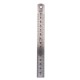 Règle de 150 mm en acier inoxydable avec table de conversion