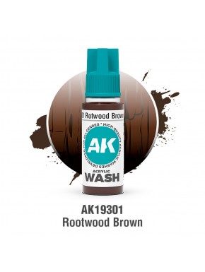 Bouteille de Rotwood Brown Lavis Acrylique AK-Interactive