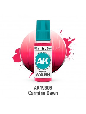 Bouteille de lavage acrylique Carmine Dawn de AK-Interactive