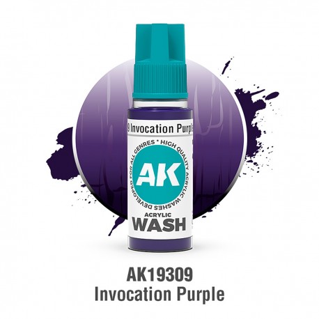 Bouteille de lavis acrylique violet AK-Interactive