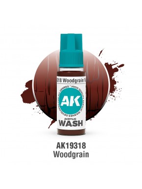 Bouteille de wash acrylique Woodgrain AK-Interactive