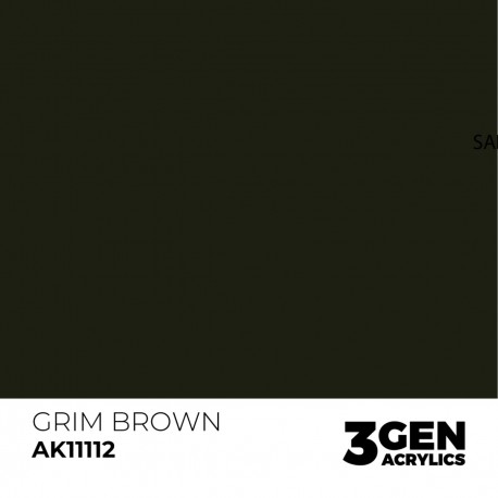 Peinture acrylique Grim Brown de AK-Interactive