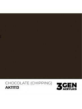 Peinture acrylique AK-Interactive Chocolat Chipping 17ml