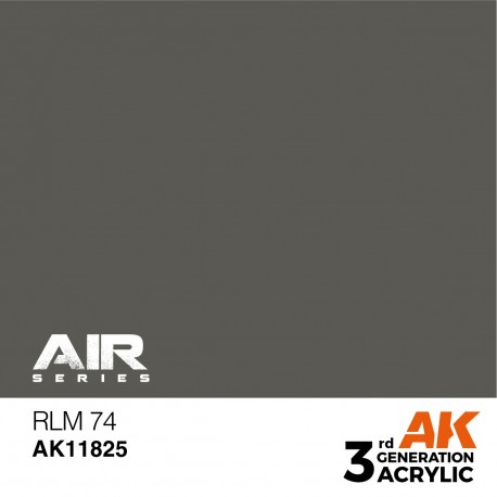 Tinta acrílica RLM 74 AK Interactive para modelismo