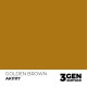 Peinture acrylique Golden Brown AK-Interactive en flacon de 17ml