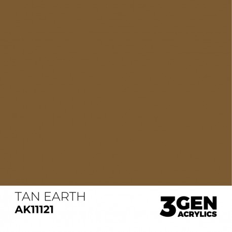 Tinta acrílica Tan Earth da AK-Interactive em frasco de 17ml