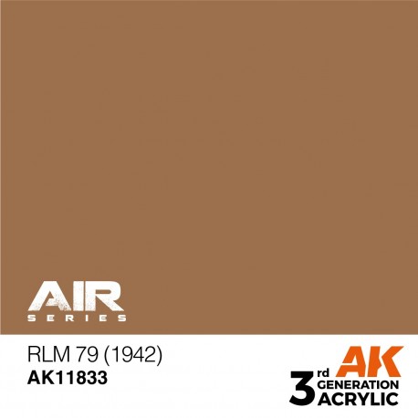 Pintura acrílica marrón AK-Interactive RLM 79