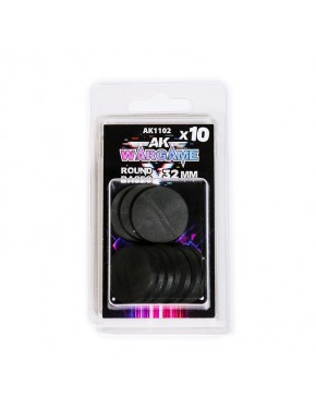 Ensemble de socles ronds noirs de 32mm pour figurines