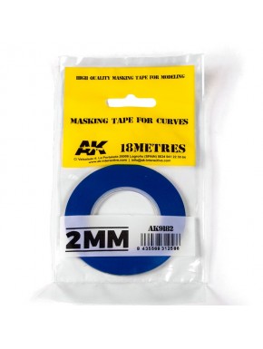 Ruban de masquage bleu 2mm AK-Interactive