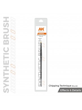 Pinceau rond AK-Interactive pour technique de chipping